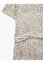 Leopard Patterned Short Sleeve Pajama Set - 3
