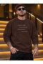 Men's Minimal Striped / Graphic Printed Crew Neck Casual Regular Fit Sweatshirt