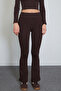 3 Threaded Non-Threaded Elastic Waist Flare Leggings - 6