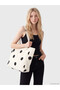 Ozmarka New Season Black Polka Dot Patterned Women's Shoulder Bag - 2