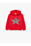 Leopard Patterned Starry Long Sleeve Hooded Sweatshirt with Zipper