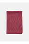 Burgundy Wave Patterned Women's Shawl - 6