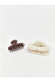 Mixed Heart Figured Plush Detailed 2-Piece Latch Buckle - 5