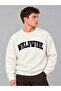 Oversize Wrlowıde Written Cotton Sweatshirt