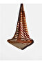 Brown Geometric Patterned Women's Shawl