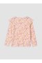 Two Mt Shop Quality Lcw Baby Ecru Oval Collar Floral Baby Girl T-Shirt - 2