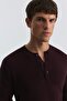 Button collar textured sweater - 4