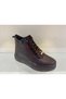 Genuine Leather Lace-Up Zippered Platform Sole Boots Women's Shoes - 2