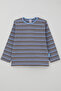 Baby Boy Long Sleeve T-Shirt with Patchwork Stripes 9 Months - 3 Years, Blue