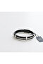 Black & White Leather Fan Bracelet