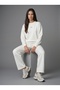 Women's Crew Neck Long Sleeve Tracksuit Set Comfortable Fit Loose Leg Two-Piece Sportswear - 2