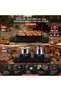 Portable Multi Use Gas Stove 2 In 1 Cook And Grill Double Burner System With Adjustable Flame Control Piezo Ignition And Carrying Case Black KW-28201 - 4
