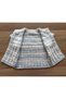Seamless Hand Knitted 0-6 Months White Blue Tie-Dye Striped Baby Boy Vest - 7