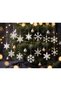 Set of 12 Snowflake Christmas Tree Ornaments White Decorative Pine Tree Ornament Set New Year Concept