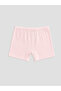 Ozmarka New Season White Printed Girls' Boxer Shorts 3-Piece Set - 4