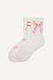Bow Patterned 3-Piece Socks for Girls (Ns)