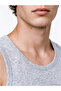 Vizyon New Season Black U-Neck Combed Cotton Men's Undershirt 3-Pack - 4