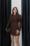 Acı Kahve Premium Blazer Jacket-Skirt Set - 2