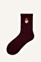 Cotton Animal Embroidered 3-Piece Socks (Ns) - 3