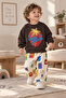 Strawberry Printed Boys and Girls Unisex Top and Bottom Set - 6