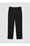 Özmarka New Season Black Regular Fit Gabardine Men's Trousers - 4