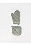 Özmarka New Season Anthracite Oven Gloves and Tutaç Set - 3