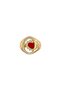 Mystic Icons Collection Red Heart Figured Zircon Stone Ring (Adjustable)