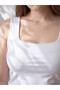 Vizyon New Season White Large Size Square Neck Women's Undershirt - 2