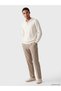 Ozmarka New Season Beige Polo Collar Men's Knitwear Sweater - 2
