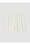 Vizyon New Season Ecru Polka Dot Women's Shorts Pajama Set - 8