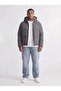 Jack Jones Jjgalaxy Puffer Jacket Pls Men's Anthracite Large Size Coat - 2