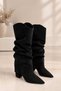 Mls Women's Drawn-Up Boots Black Suede - 3