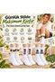 Wak Women's Sports Socks White with Writing 3-Piece Set Long Socks Cotton Seamless Breathable Sports Comfortable Socks - 2