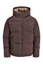 Jack Jones Jjgalaxy Puffer Jacket Pls Men's Brown Plus Size Coat - 5