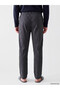 Ozmarka New Season Black Regular Fit Striped Men's Pajama Bottoms - 4