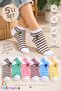 5” Pair of Women's Embroidered Fruit Patterned Socks Set (Extra Soft)