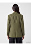 Özmarka New Season Khaki Women's Blazer Jacket - 5