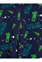 Özmarka New Season Turquoise Printed Boys' Pajama Set - 6