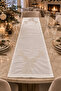 New Year's Deer Figure Embroidered Premium Runner – 40 × 140 cm |   New Year's Table & Invitation Table - 6