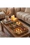 Interlocking Set of 3 Rectangular Plastic Rattan Trays – Wicker Look Multi-Purpose Serving and Presentation - 3