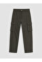 Özmarka New Season Khaki Loose Fit Men's Cargo Pants