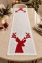 New Year's Deer Figure Embroidered Premium Runner – 40 × 140 cm |   New Year's Table & Invitation Table - 7