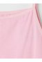 Ozmarka New Season Pink Square Neck Girls' Underwear Undershirt - 2