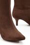 Zri̇nx-2025 Premium Brown Suede Daily Women's Boots 6.5 cm - 4