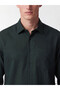 Özmarka New Season Green Regular Fit Gabardine Men's Shirt - 3