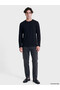 Peak New Season Black Crew Neck Long Sleeve Men's T-Shirt - 2