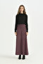 Suede Skirt - Plum