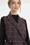 Artificial Fabric Basic Vest - Plum - 3