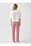 Vizyon New Season Red Nyc Printed Women's Pajama Set - 4