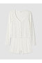 Vizyon New Season Ecru Bow Patterned Women's Shorts Pajama Set - 5